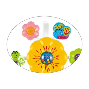 Cute mobile mini grabbing toys baby hanging flower music bed bell