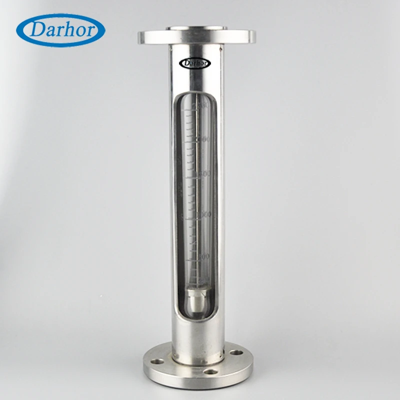 Darhor VA30S 1.5% high accuracy SS 304 thread/flange/clamp food grade glass tube flow meter milk rota flowmeter water
