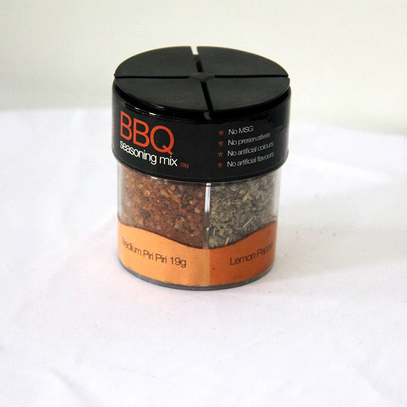 delicious seasoning mix in BBQ flavour 4 grid jar seasoning mix