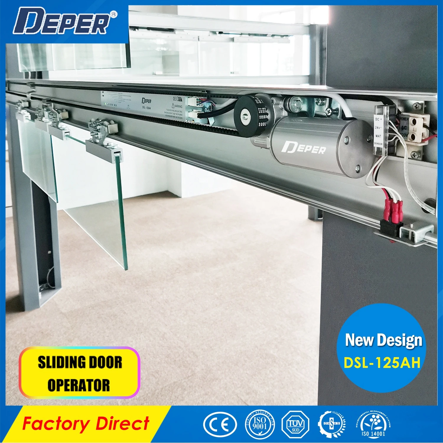 DEPER hands free double leaf automatic door operator automatic sliding