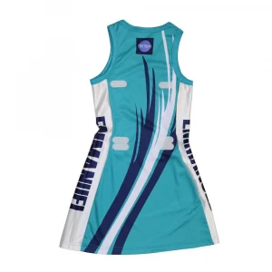 design your own sublimation netball uniforms custom A line netball dress with bib netball wear