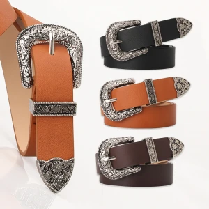 designer belts famous brands custom logo with vintage metal buckle pu leather luxury womens  belt