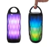 Diamond pattern colorful dancing light BT wireless bass subwoofer speaker with handle
