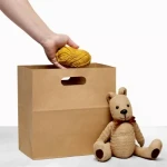Die-Cut Handle Bags Making Machine / Square Bottom / Brown Kraft