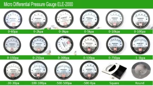 Differential pressure meter, micro differential pressure meter gas, domestic pressure gauge, A2 differential pre