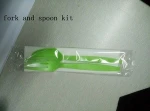 Disposable Biodegradable Plastic Fork,Spoon,Knife,Napkin Cutlery Kit