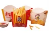 Disposable folding greaseproof take away french fries paper box