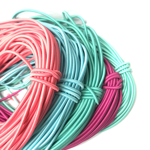 Buy Diy Elastic Colourful Draw Strong Round Polyester Rope Jewelry ...