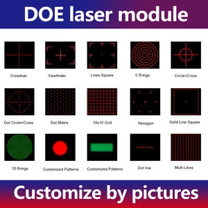 doe laser module dot line matrix multi lines rings laser module laser doe lens