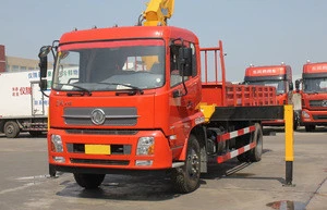Dongfeng 5ton LHD truck mounted crane