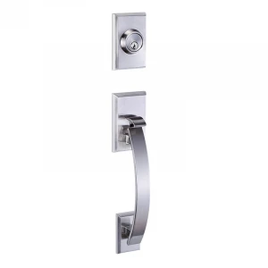 Door lock manufacturer entrance handleset zinc alloy grip handle lock