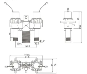 Double 1/2 3/4 Inch Dc 6v Water Regulating Valve High Flow Proportional Valve For Intelligent Toilet Flushing Control System