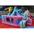 Import Double 3D Unicorn Inflatable Trampoline With Slide For Rental Colorful Custom Inflatable Bouncer Castle Combo Slide from China