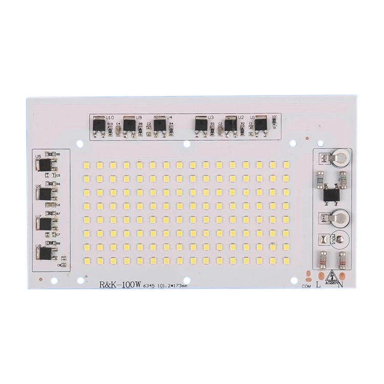 Driver On Board Led Floodlight Pcb Pcba 100W 150W 200W Driverless A2 Cmpcb Modules Led Lights Diode Pcb Circuits Board