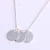 Import Drop Shipping Fashion 12*12 mm Coin Gold&Silver&Rose Gold Plated Stainless Steel Jewelry Name Personalized Pendant Necklace from China