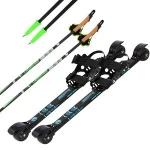 Dryland ski double  Cross country  Pulley land ski trainer roller ski skate board