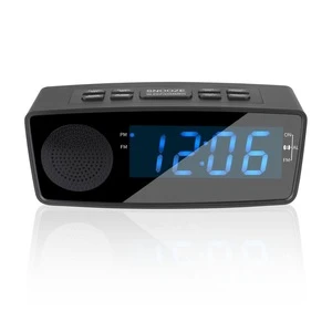 Dual Alarm with Snooze Function FM Radio Sleep Timer Large LED Display with Dimmer for Bedroom