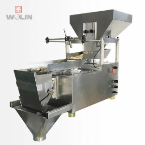 duplex version single head weight filler packing machine for dry fruits apple potato banana chips cherry tomato