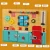 Import Early education educational toys teaching aids kitchen theme cognition montessori busy board wooden from China