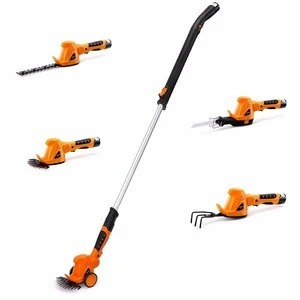 EAST Garden Power Tool 10.8V Cordless Hedge Trimmer Grass Trimmer Power Tools Combo Set Mini Cultivator Pruning Set