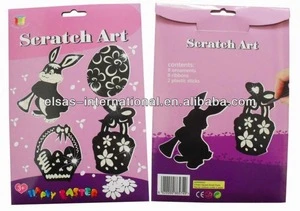 Easter Scratch Art Paper For Kids