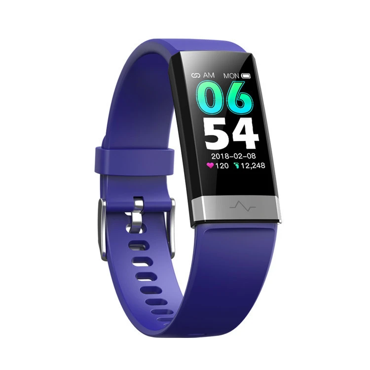 ECG PPG Heart Rate Monitor Smart bracelet Fitness Tracker blood pressure monitor smart watch V19
