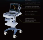 EDAN U60 Advanced imaging technologies portable color doppler ultrasound machine with CW mode