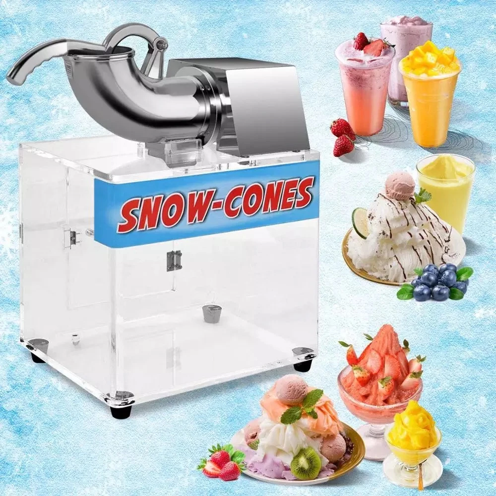Electric Ice Crusher Shavers Machine Snow Cone Maker