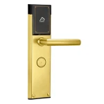 Electronic Rf Card Door Handle Lock Rfid Card Smart Hotel Lock with Hotel Software Management