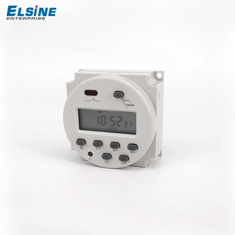 Electronic weekly timer ELSINE CN101A industrial mechanical digital din rail timer switch 200-250Vac