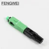 Embed cable fast connector Singlemode Optic sc/apc green for Field Assemble ftth fiber to the home