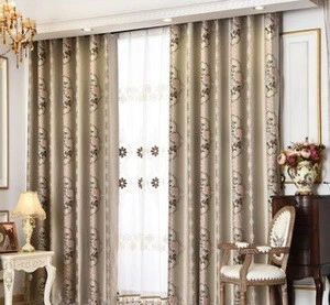 embroidered of home curtain and camouflage fabric blackout curtain