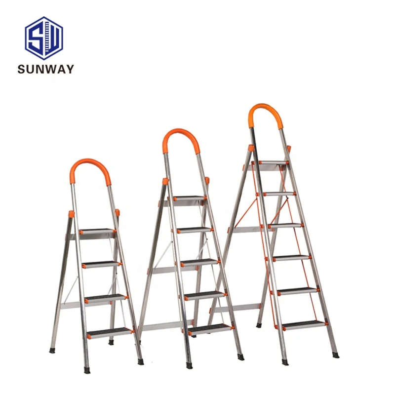 EN131 Eco-friendly aluminium house use ladder compact aluminum folding 5 step ladder design ladders