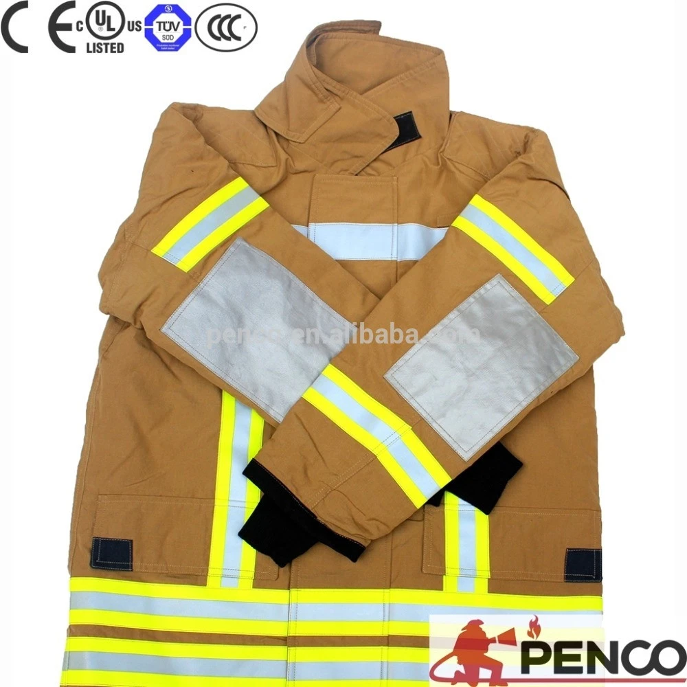 EN469 NFPA 1971 Best quality Sleeve Wells/Wristers Kakki Fire suit