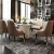 Import European Italian Modern Design Dubai Natural Marble top Luxury dining table from China