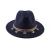 Import Explosion style jazz top hat autumn and winter England retro felt hat female tide belt buckle woolen hat from China