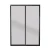 Import exterior slim design aluminum sliding frosted tempered glass door price for sells from China