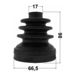 Factory Best Rubber Boot Inner Cv Joint Kit 66.5x86x17 GG12-22-620 For MAZDA DEMIO DY5