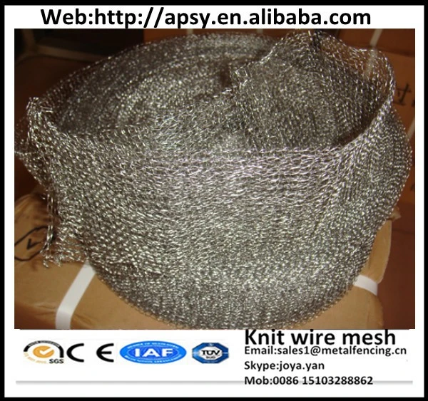 Factory demister used fiilter mesh 40mm to 914mm width liquid and gas filtering screen copper,SUS,Monel knitted wire mesh