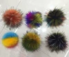 Factory direct supply customized size fluffy faux or fake fur pom poms with cheap price