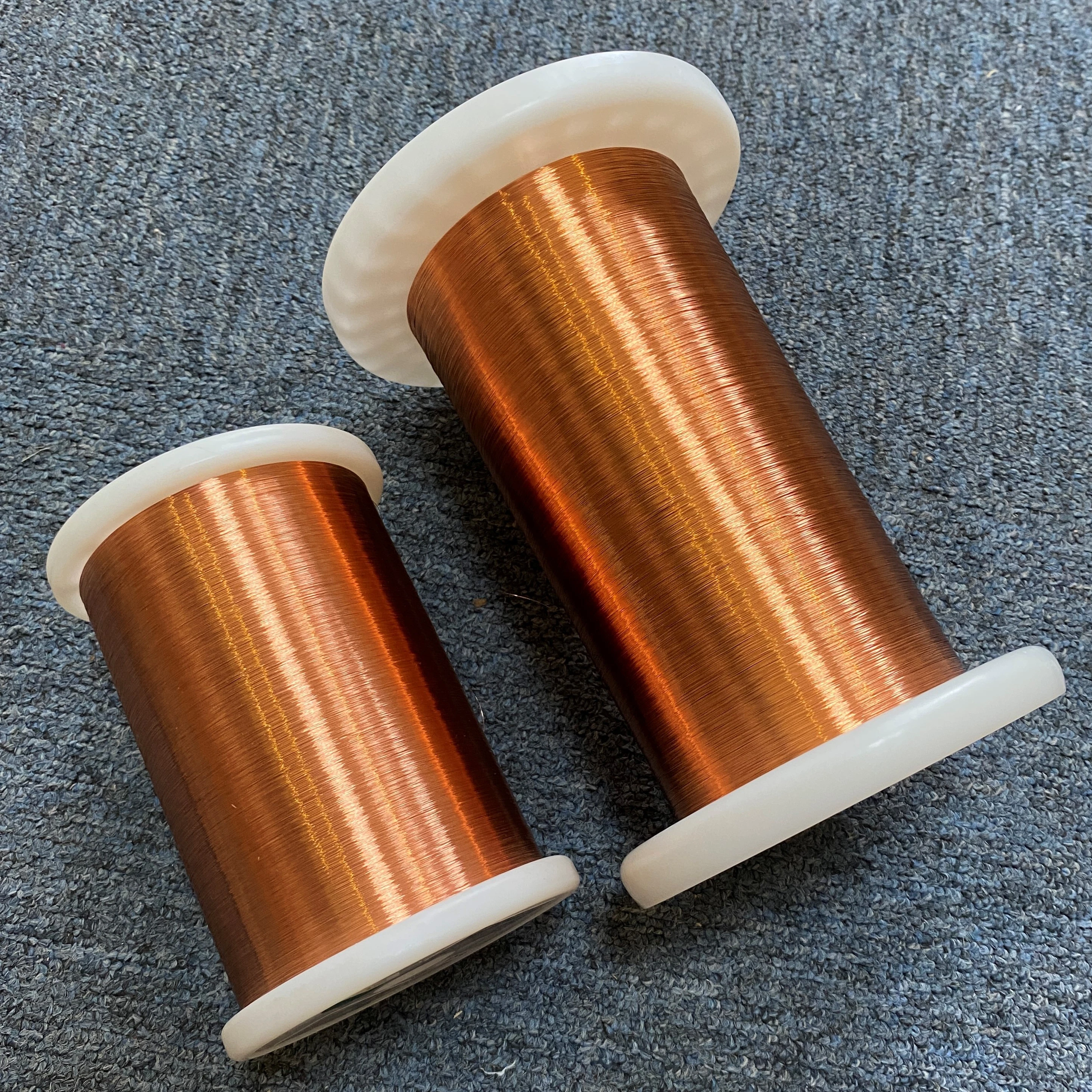 Factory directly supplied ultra-fine 0.06mm class 155 polyester enamelled self bonding enameled round copper wire.