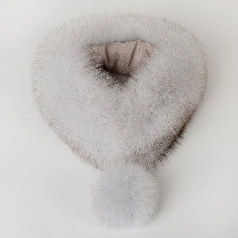 Factory hot sales Clothing accessories fox fur shawls Upset to keep warm Fur collar