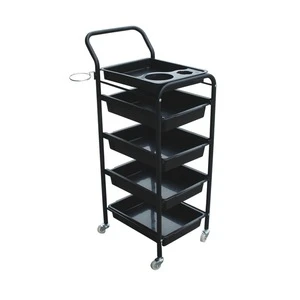 Factory Hot Sales manicure trolley makeup with lights make up
