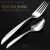 Import Factory offer coffee mug spoon in handle cutlery set stainless steel dinner knife and fork from China
