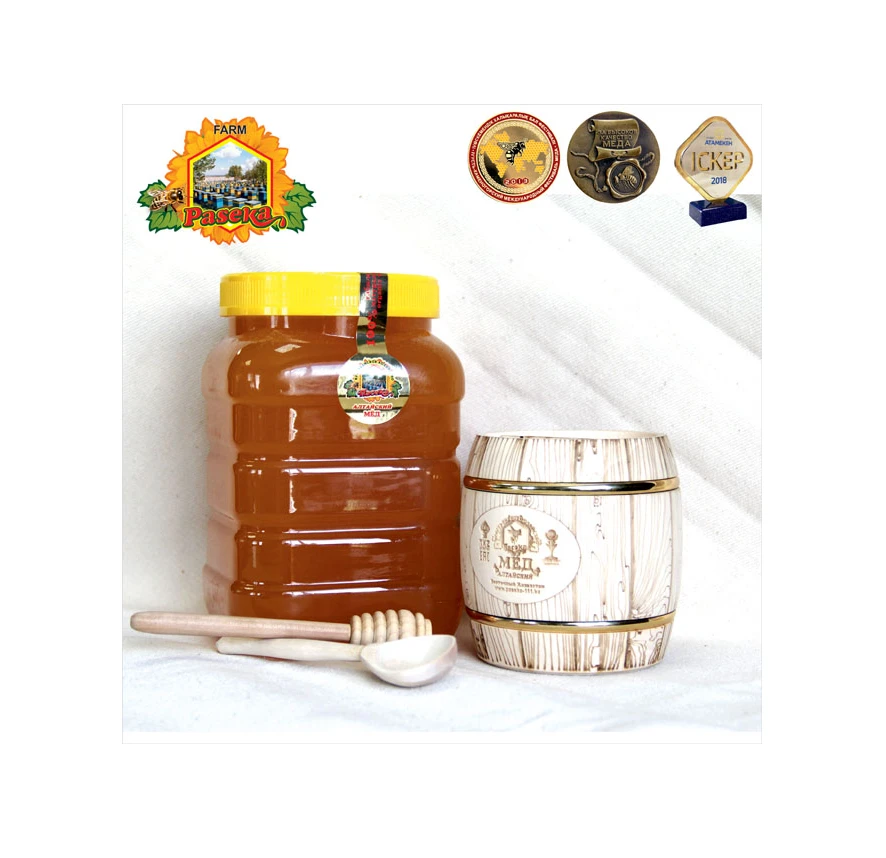 Factory Price Bulk Organic Raw Natural Mountain Altay Liquid Bee Honey