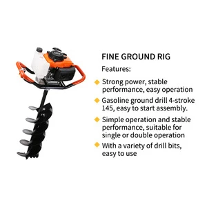 Factory Price Earth Drill Machine Handheld Drill Diggers Hand Manual Earth Soil Auger