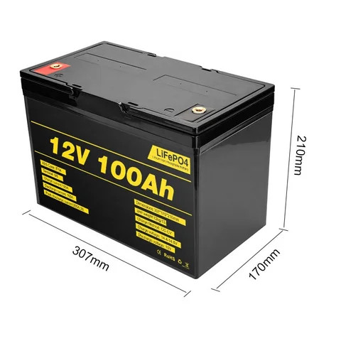 Factory price Lithium Ion Battery 12V 100Ah 200Ah 300ah 400ah Deep Cycle LiFePO4 Battery With Smart BMS Energy Storage Battery