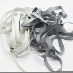 Factory stocked wholesale   high elastic 3/5/6/8/20 mm imported free latex swimsuit rubber sheet black and white elastic bands