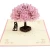 Import Factory Supplies Cherry Blossom Lovers 3D Card Pop Up Tree Wedding Greeting Card 3D Type with envelope from China