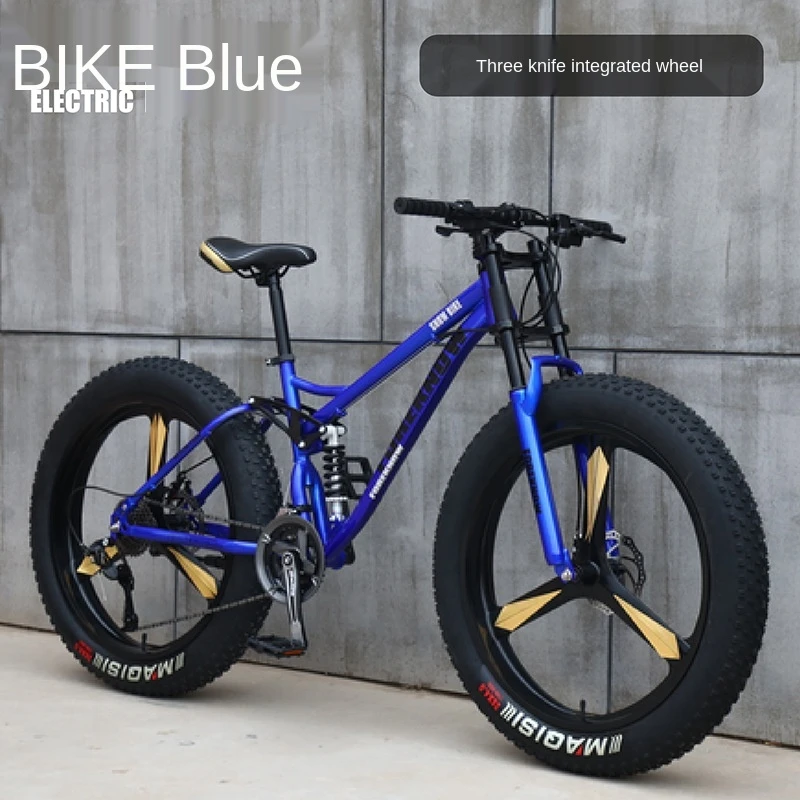 Factory wholesale 26inch 21speed Fat tire shock absorption disc drake Beach bicycle Snow bike Fat tire bicycle